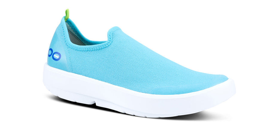 Women's OOmg eeZee Low Shoe - White Teal