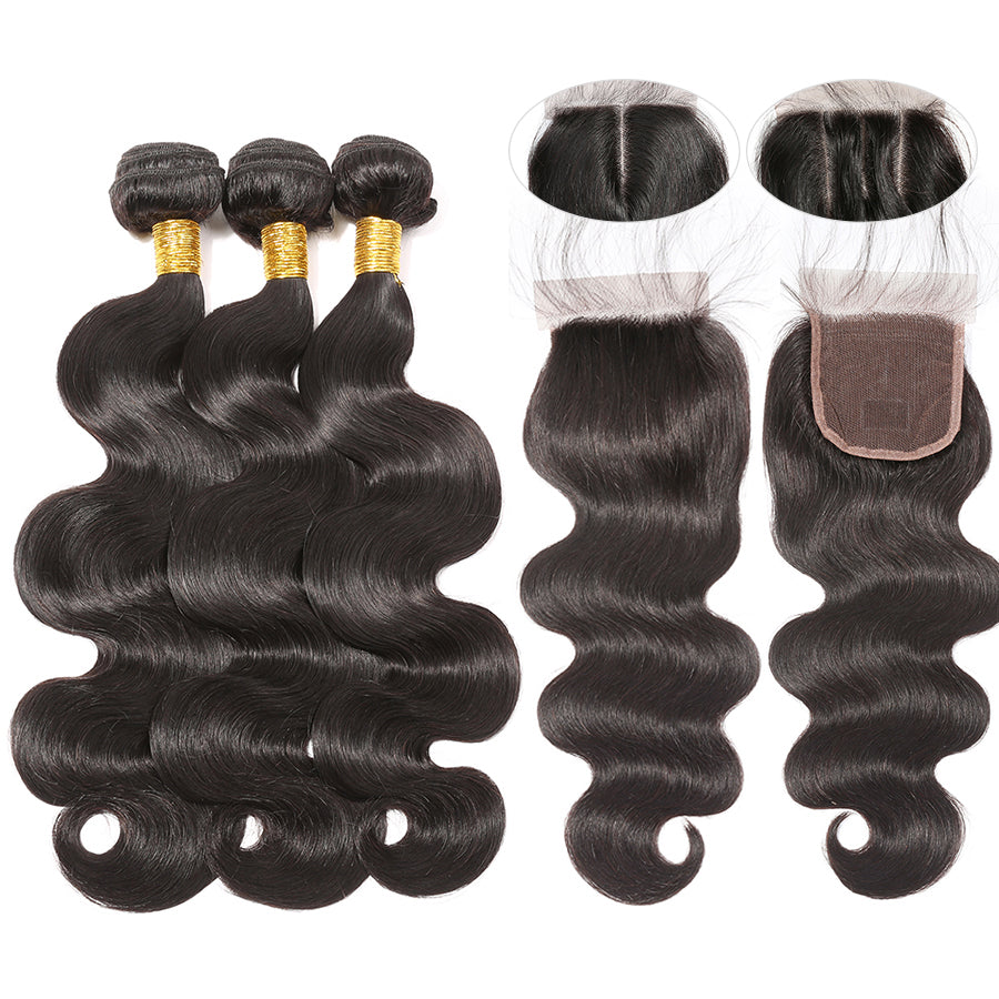 brazilian body wave bundles with closure