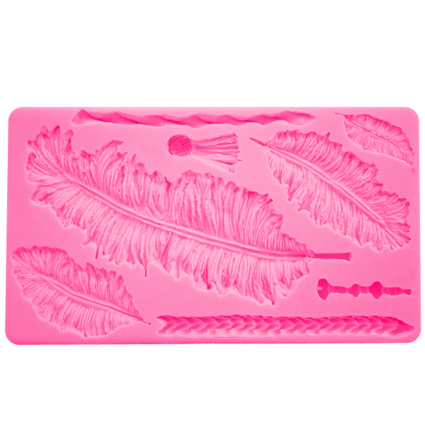 Vintage Feathers Silicone Mold – Bakeware.pk
