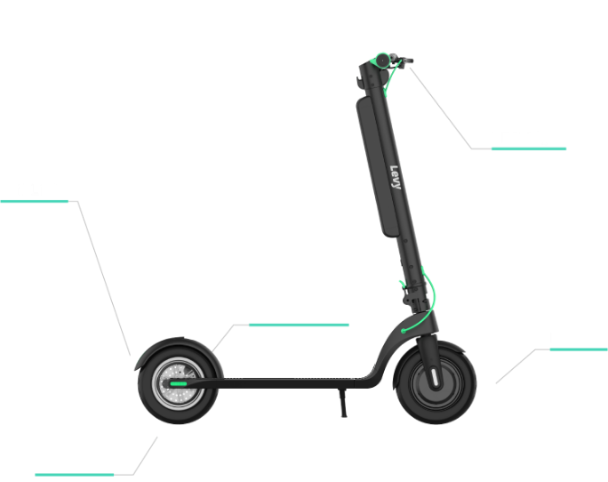 The Levy Plus Electric Scooter – Electric