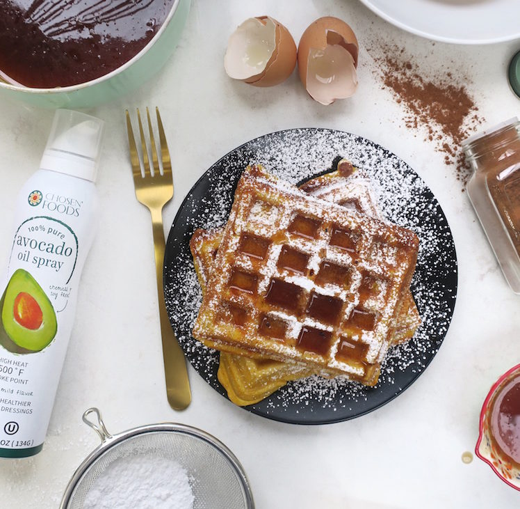 Pumpkin Waffles with Pumpkin Spice Syrup2