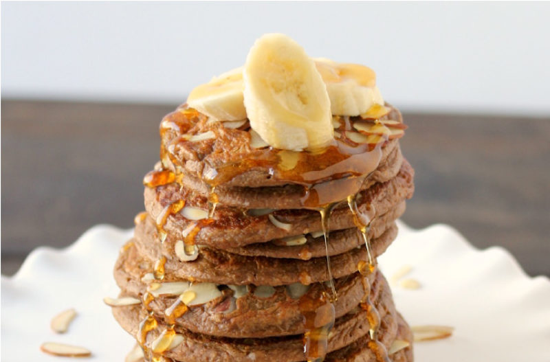 Banana Nut Chia Pancakes (vegan, gluten free & paleo)