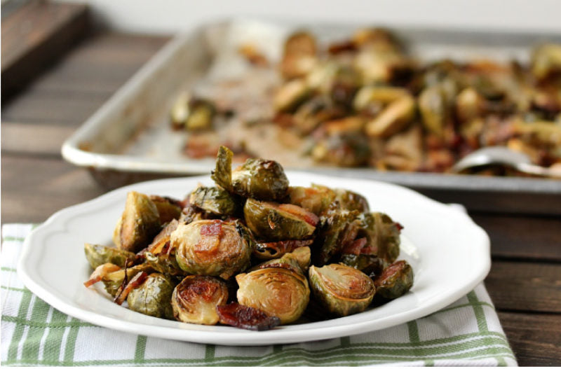 Roasted Brussels Sprouts & Bacon