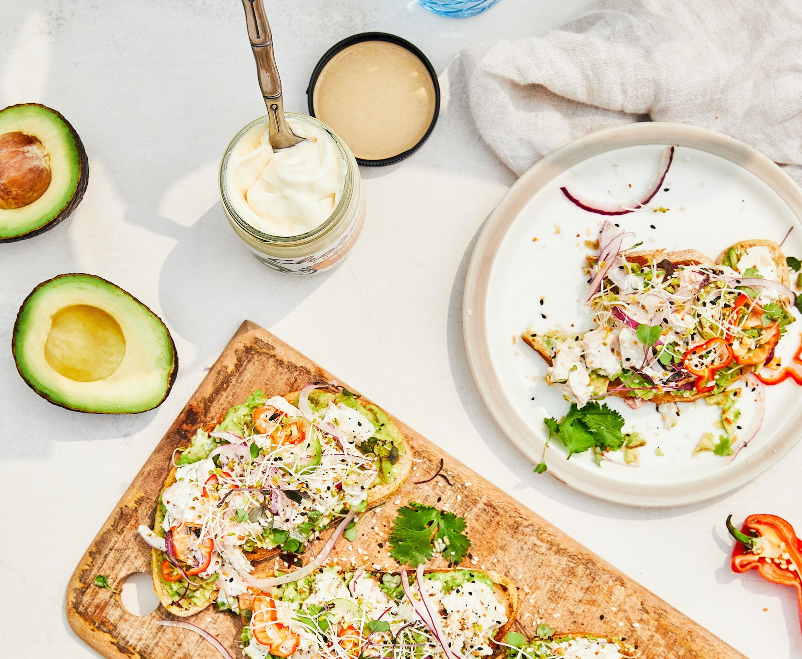 Open-Faced Chicken Salad Toast