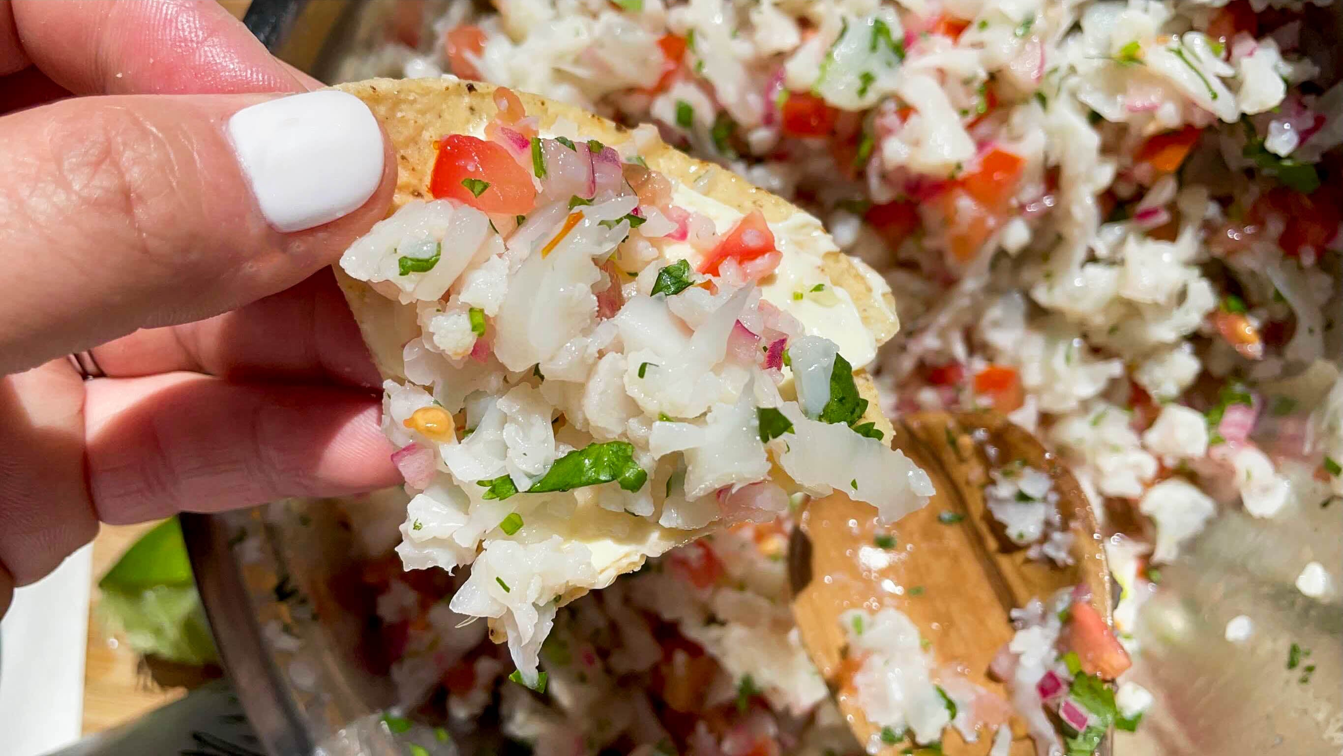 Cauliflower Ceviche with Chosen Foods Avocado Oil Mayo