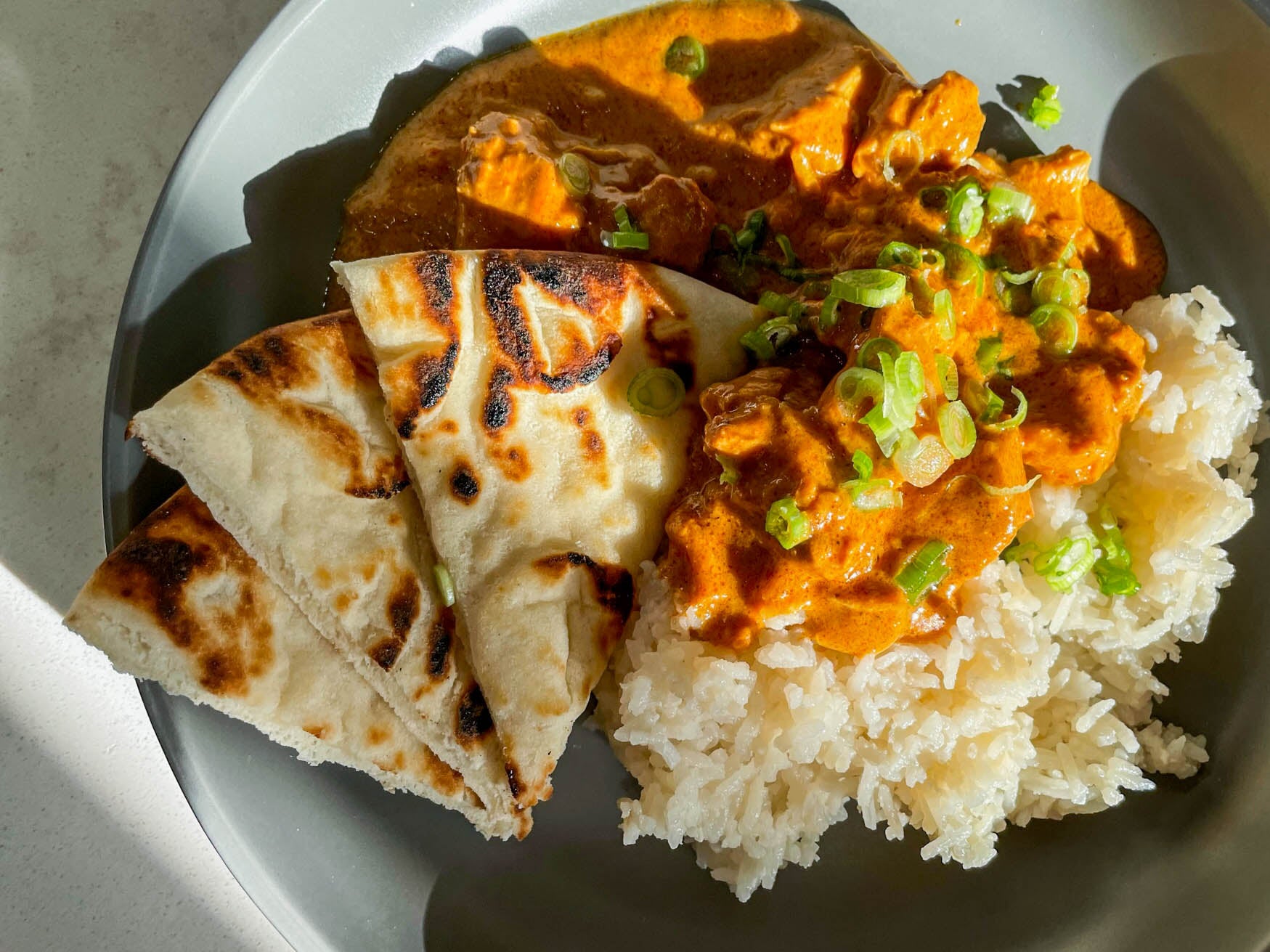 Instant Pot Butter Chicken with Coconut Rice made with Chosen Foods 100% Pure Avocado Oil