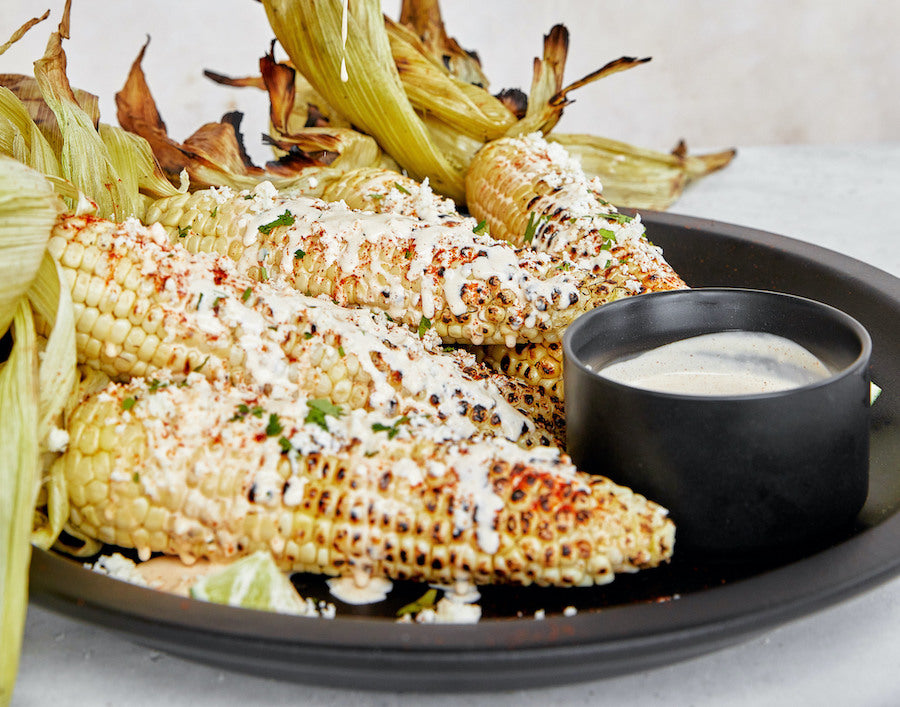 Mexican Grilled Corn made with Chosen Foods Avocado Oil Mayo