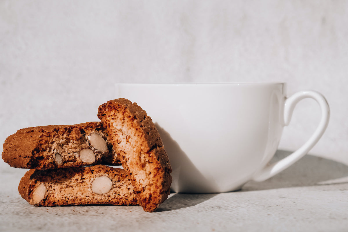 biscotti with a warm drink