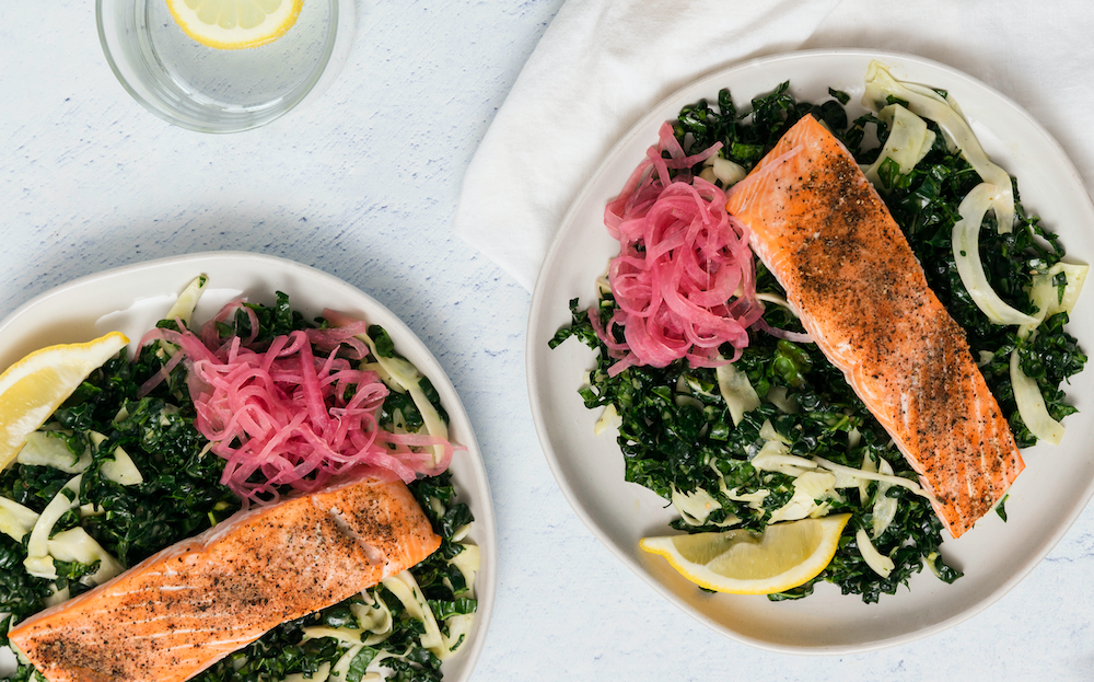 Roasted Salmon Salad Bowl