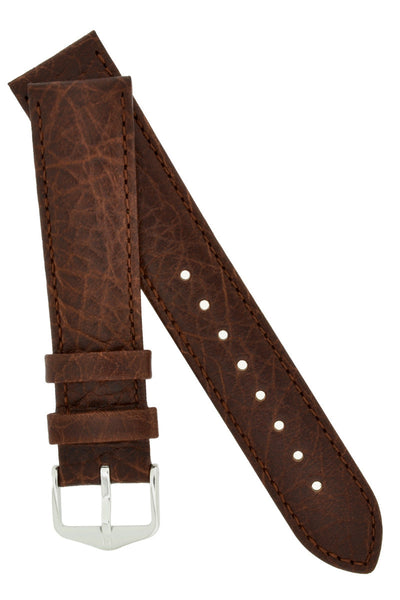 Hirsch DENVER Natural Leather Watch Strap in BROWN | HirschStraps