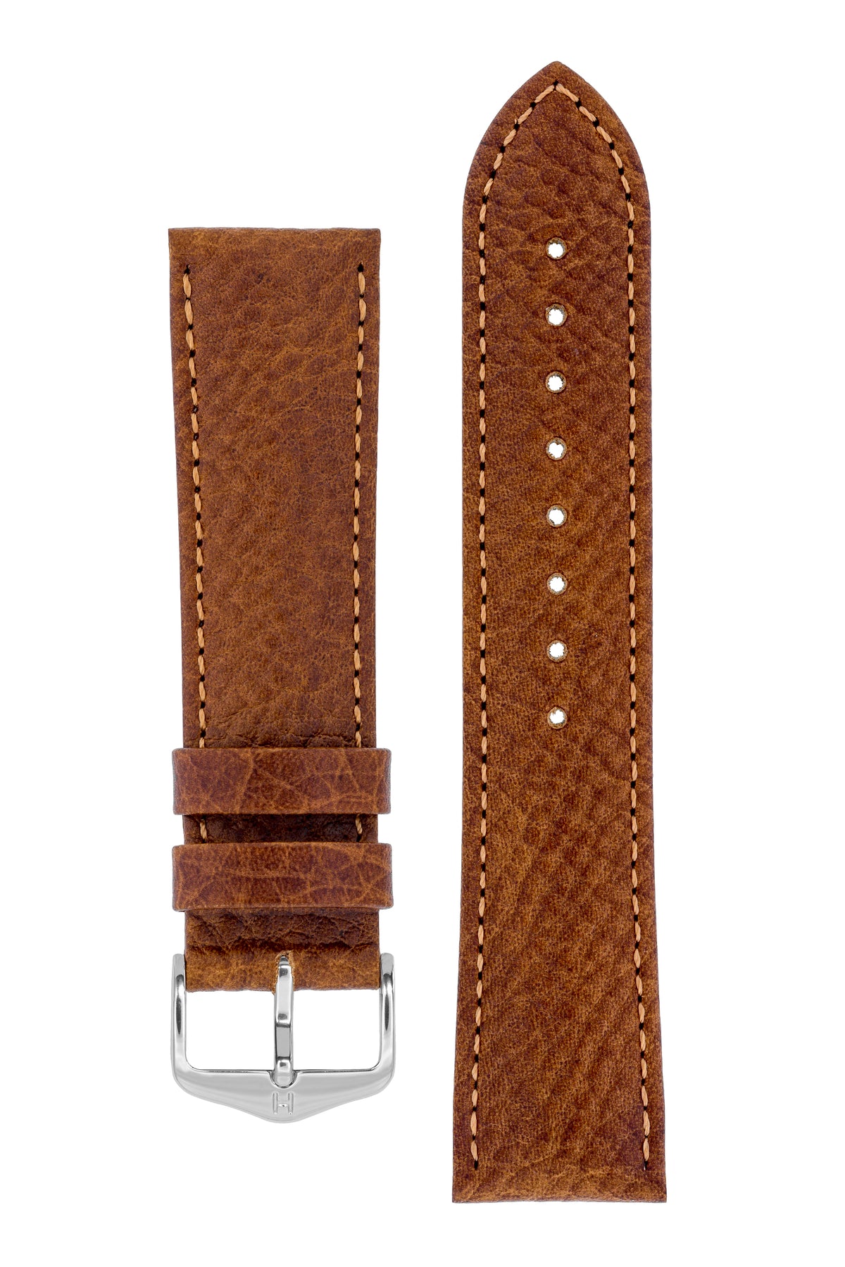 Hirsch FOREST Calf Leather Watch Strap in GOLD BROWN — HS by WatchObsession