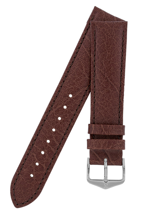 Hirsch HIGHLAND Calf Leather Watch Strap in BROWN | HirschStraps by WO ...