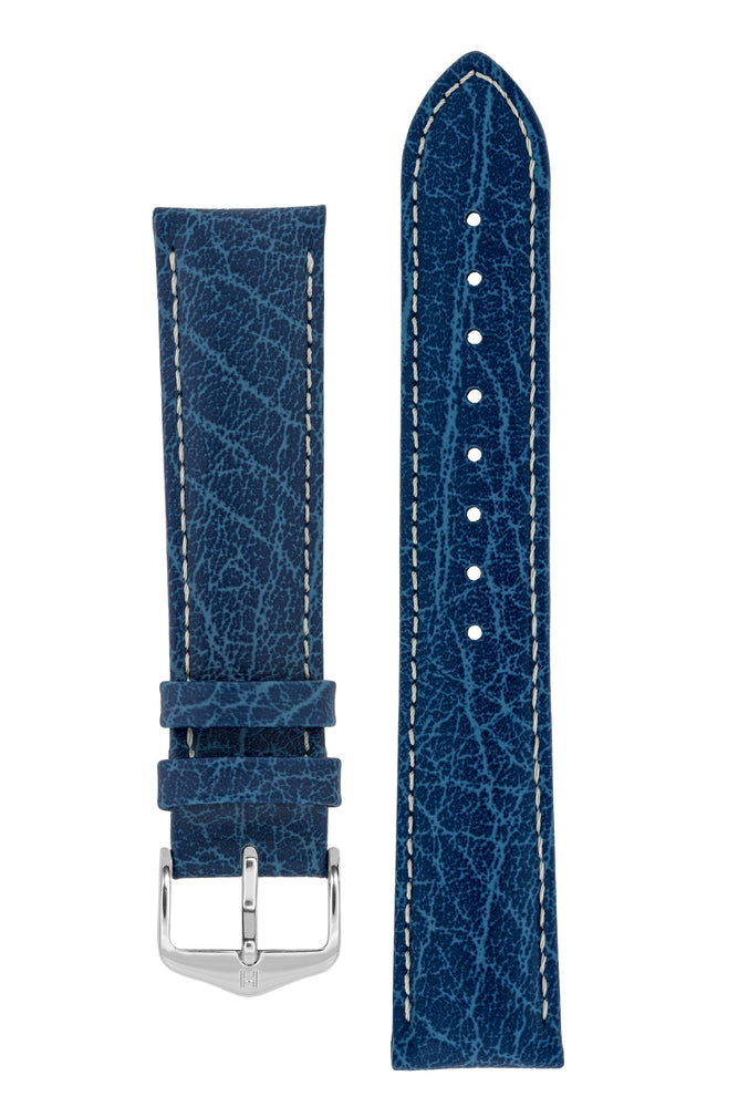 Hirsch JUMPER Calf Leather Watch Strap in BLUE | HirschStraps by WO ...