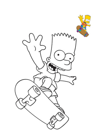 Dessin Bart Simpson Triste