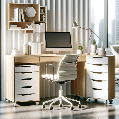 Office Desk with Drawers