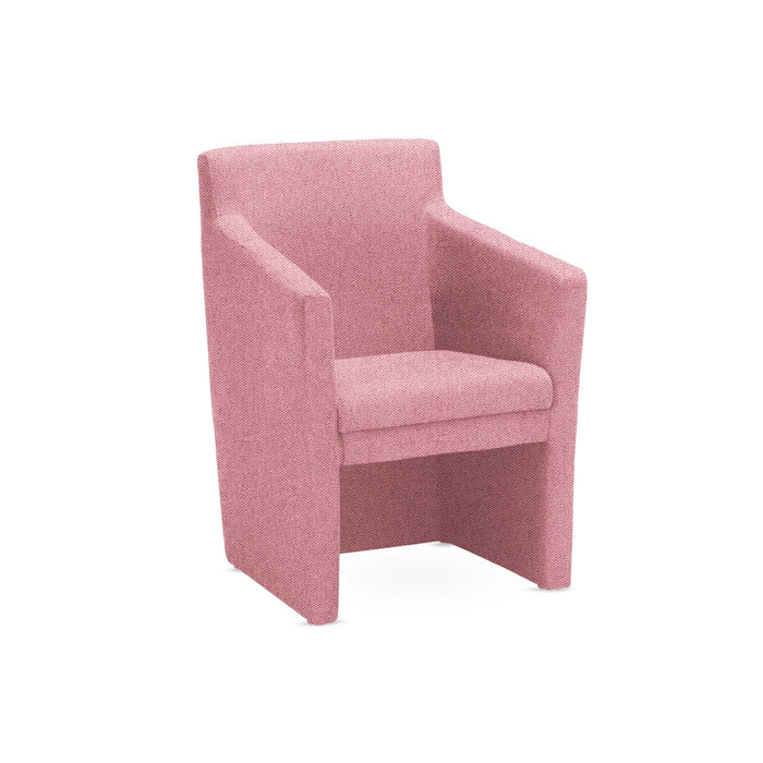 Club Upholstered Square Tub Chair SOFT SEATING & RECEP Nowy Styl Pink CSE24 No 