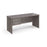 Maestro 25 Panel Leg narrow straight desk with 2 drawer pedestal Desking Dams Grey Oak 1600mm x 600mm 
