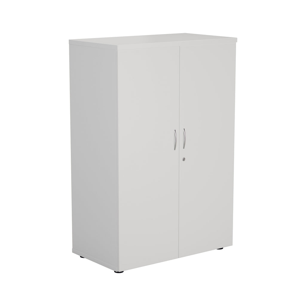 White 1200mm High Office Cupboard | Office Storage — Office Supermarket