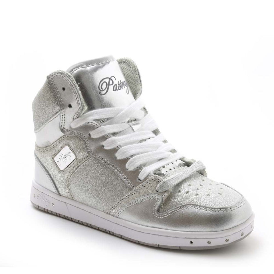 glitter silver sneakers