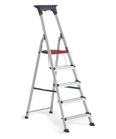 Escalera de aluminio 5 peldaños antideslizante plegable en 2023