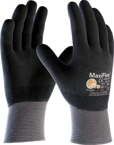 Guantes de algodón negro, guantes protectores, grandes (paquete de 12)