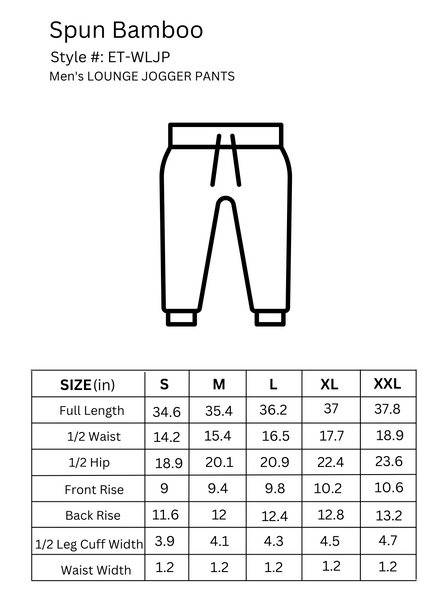 Size Chart WLTP SLEEVE T-SHIRT AND JOGGER PANTS