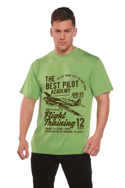 Flight Training Men's Bamboo Viscose/Organic Cotton Short Sleeve T-Shirt - Spun Bamboo