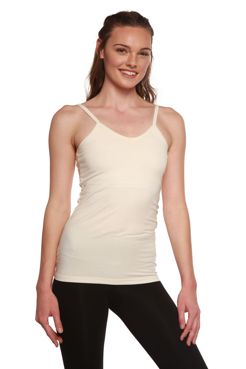 Spdoo Women's Cotton Camisole Shelf Bra Spaghetti Straps Tank Top