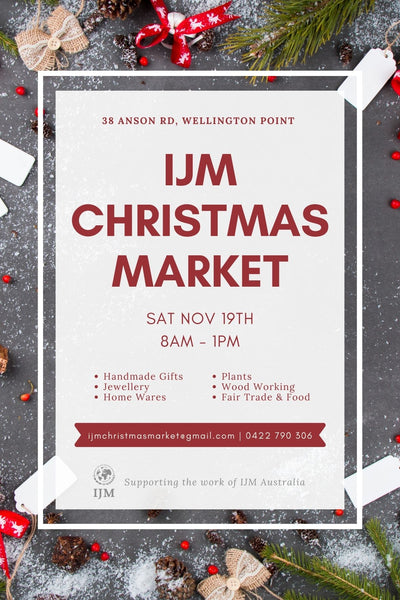 IJM Christmas Market Saturday 19/11 Redlands College, 38 Anson Rd, Wellington Point QLD
