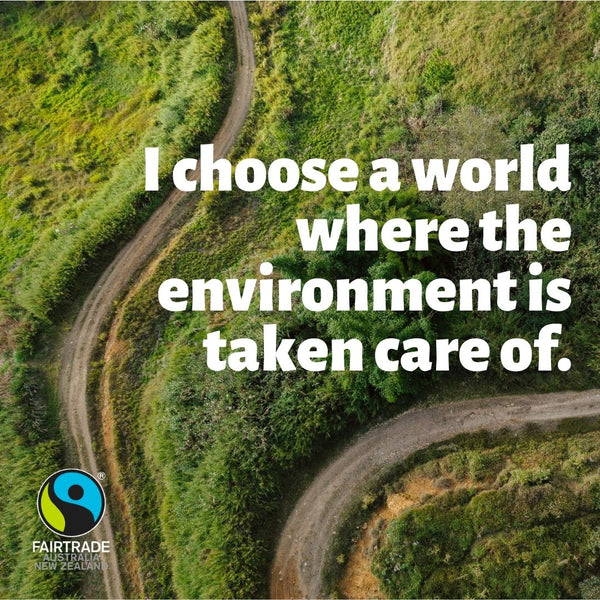 I choose a world where the environment is taken care of. Via [https://fairtradeanz.org/]