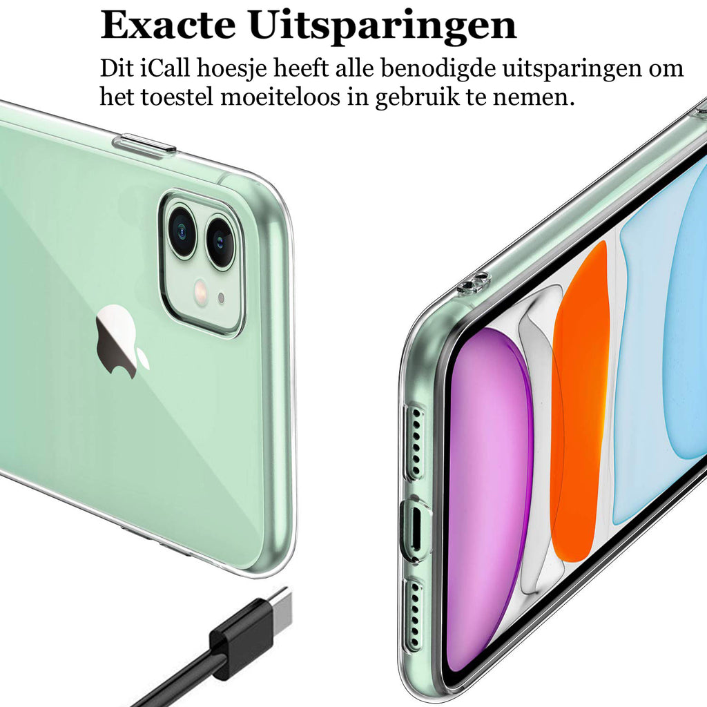 Gezamenlijke selectie logboek jogger Apple iPhone 11 Hoesje - Transparant Siliconen – iCallshop.nl