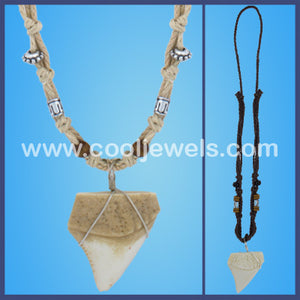 great white shark teeth necklaces