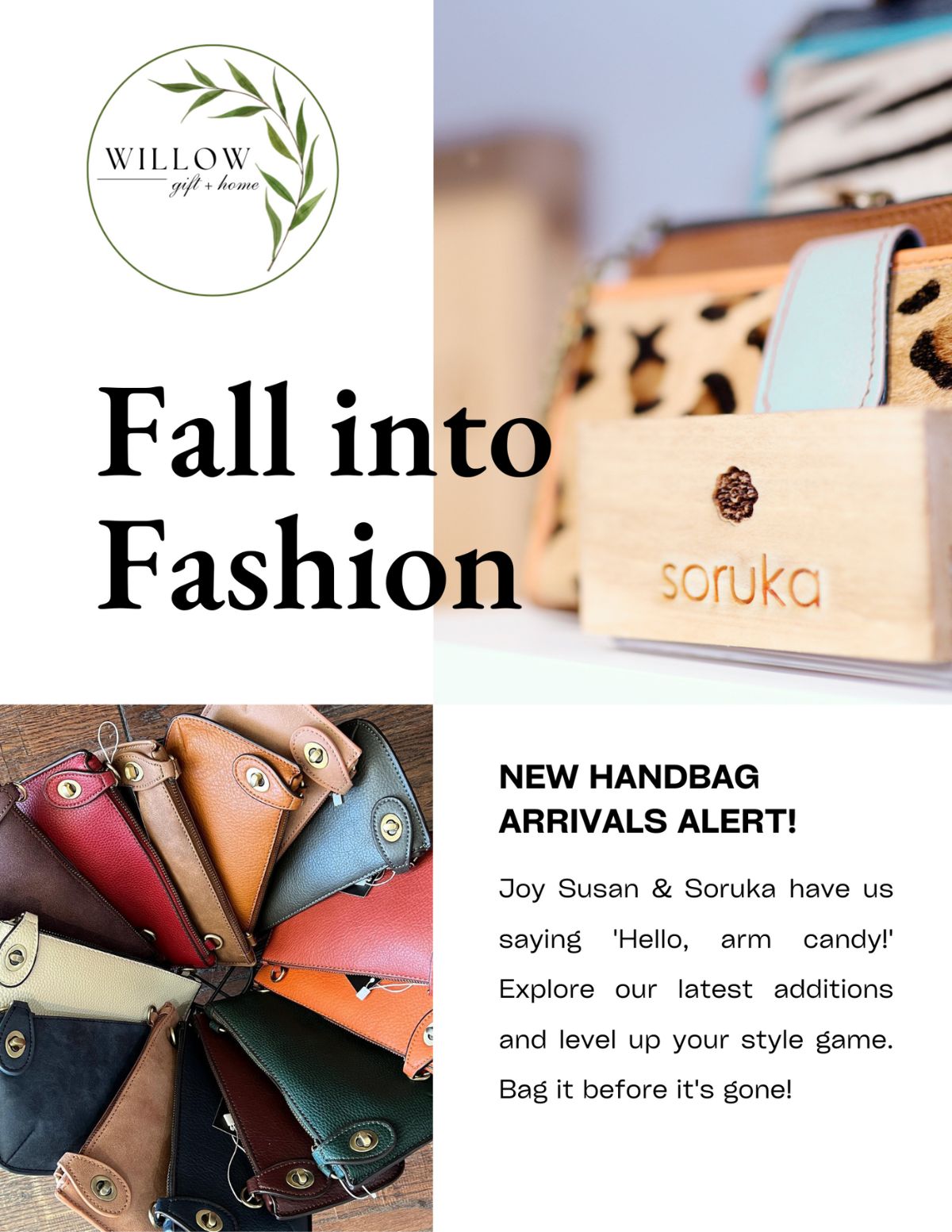 Fall Into Fashion at Willow Gift & Home
