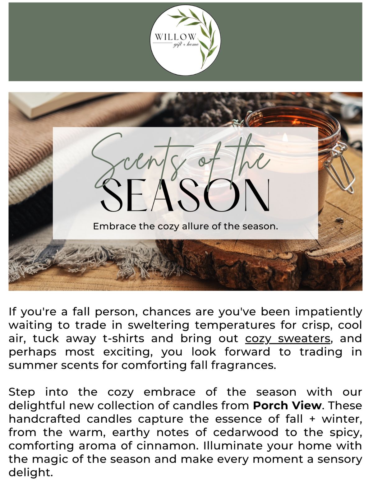 Scents of the Season - Candles for Fall