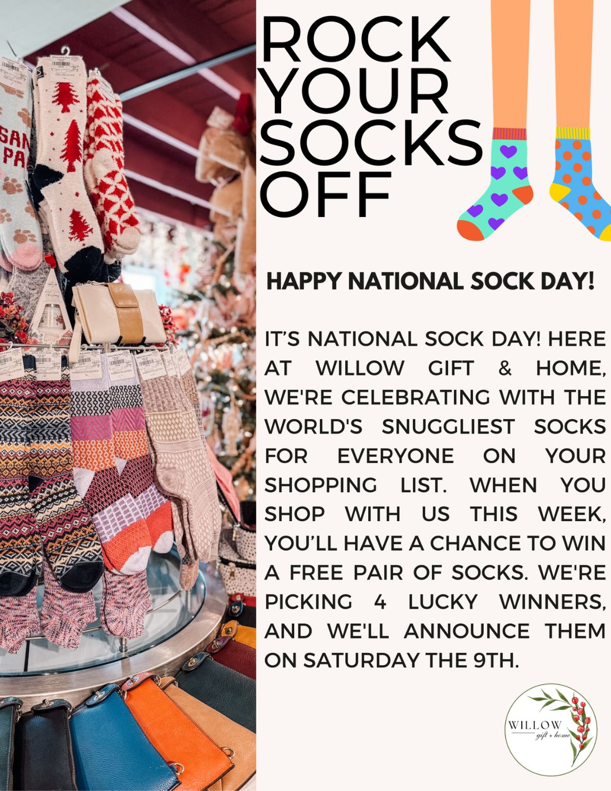 Rock Your Socks Off on National Sock Day