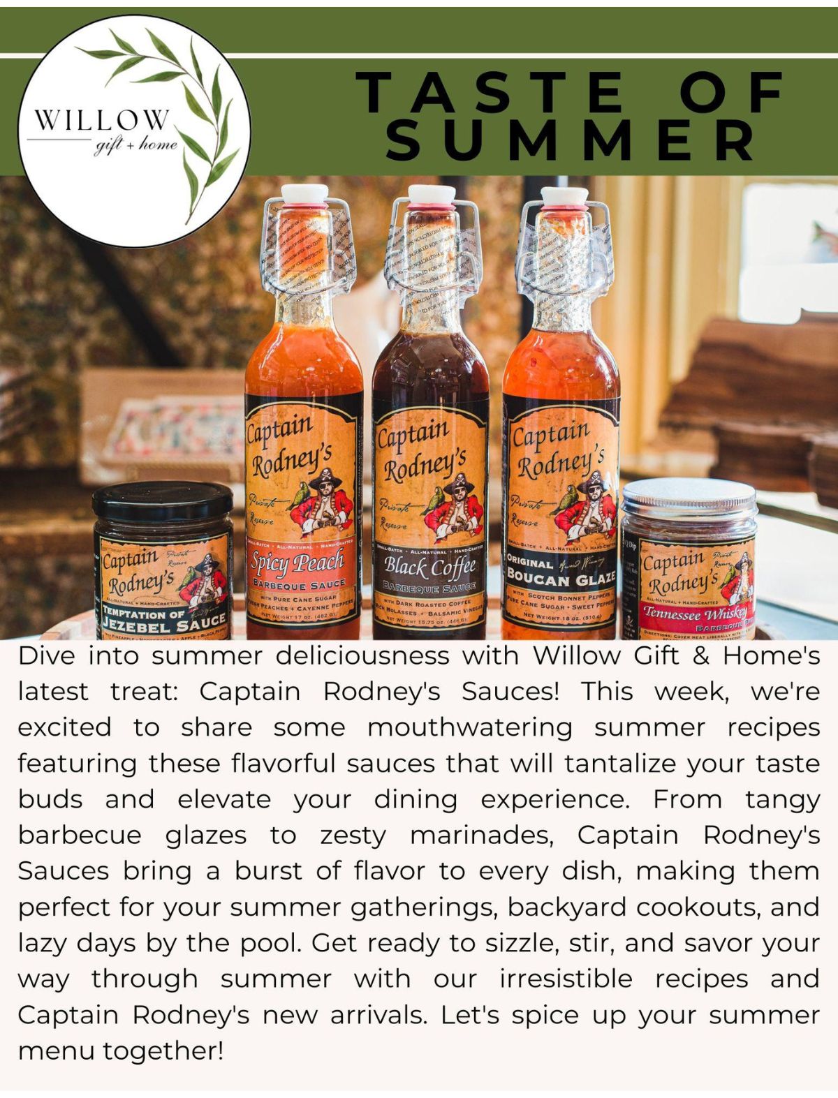 Captain Rodney's Sauces and Recipes