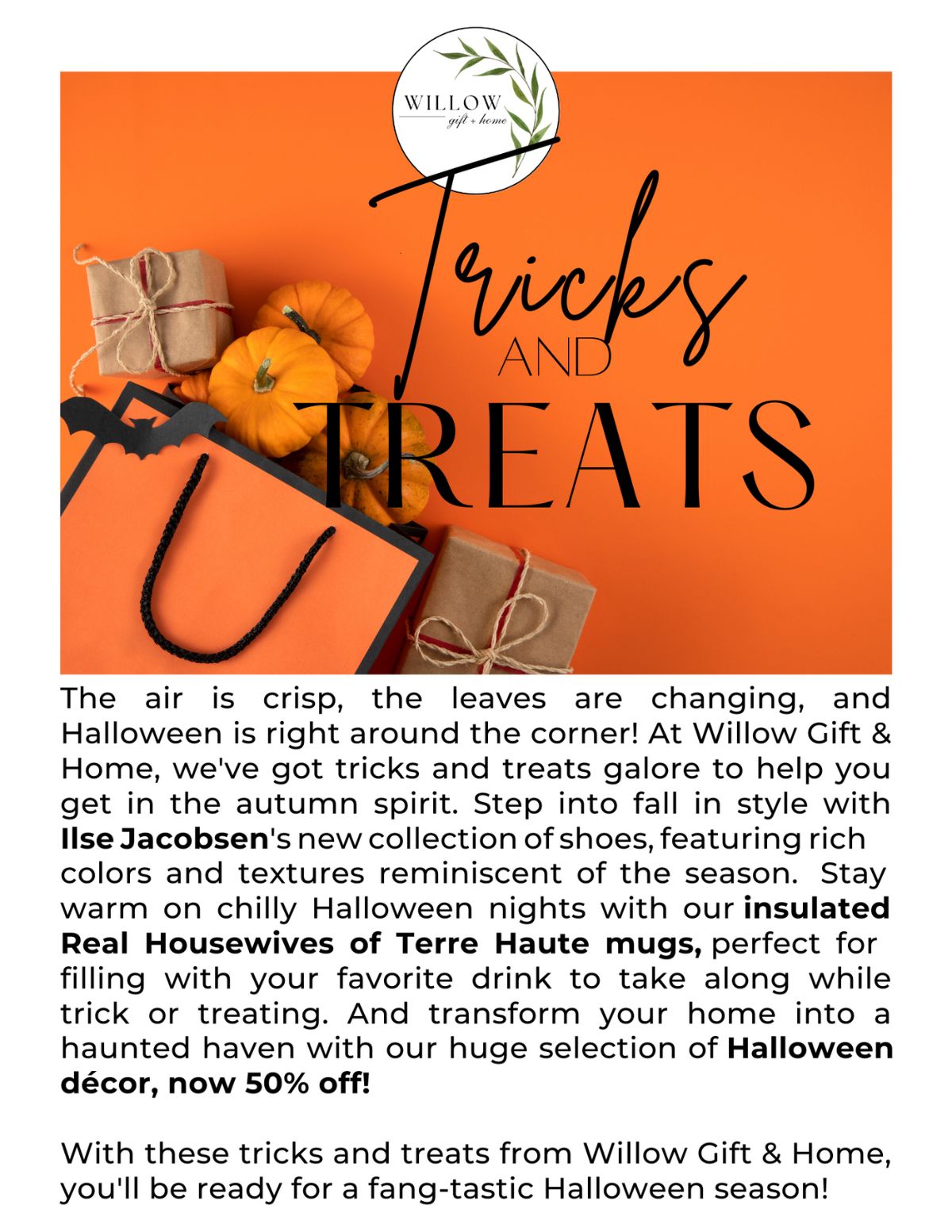 Tricks and Treats at Willow
