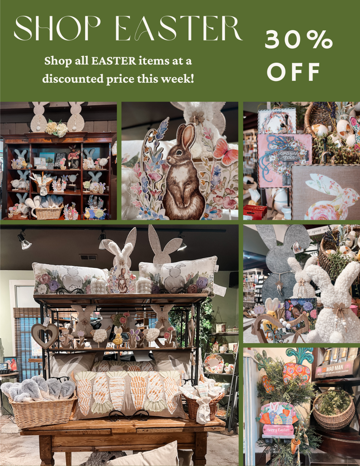 Easter items are on sale 50% OFF