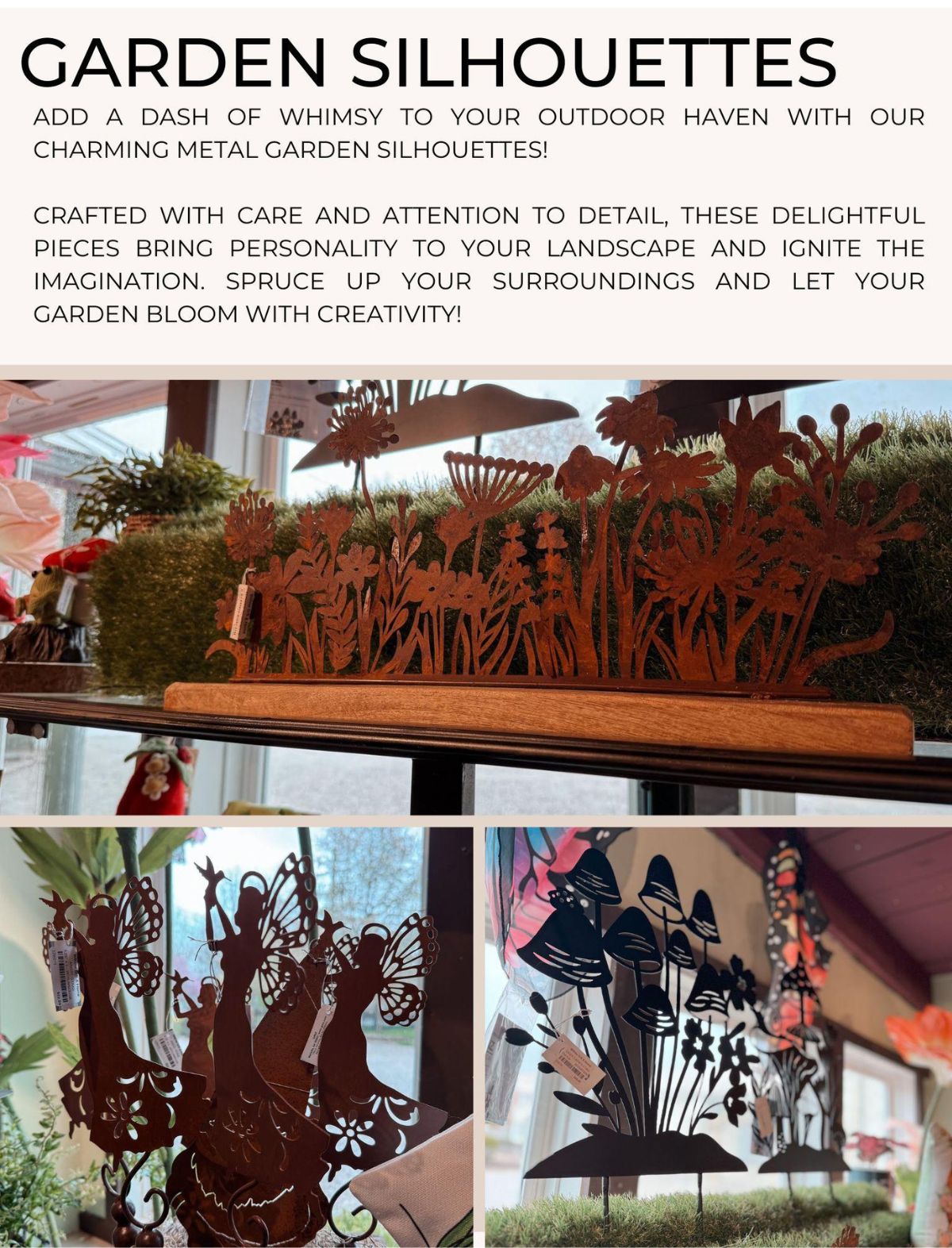 Garden Silhouettes metal art