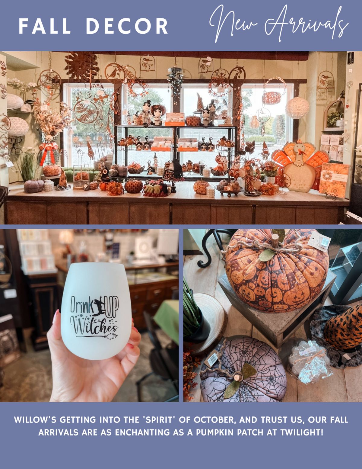 New at Willow - Fall Decor