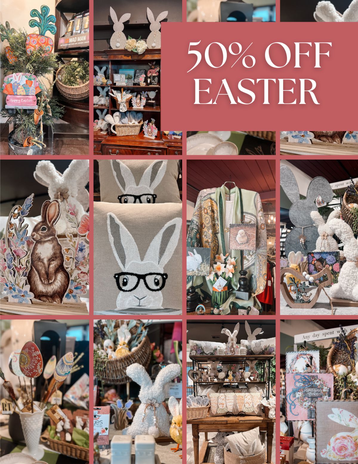 50% OFF Easter products