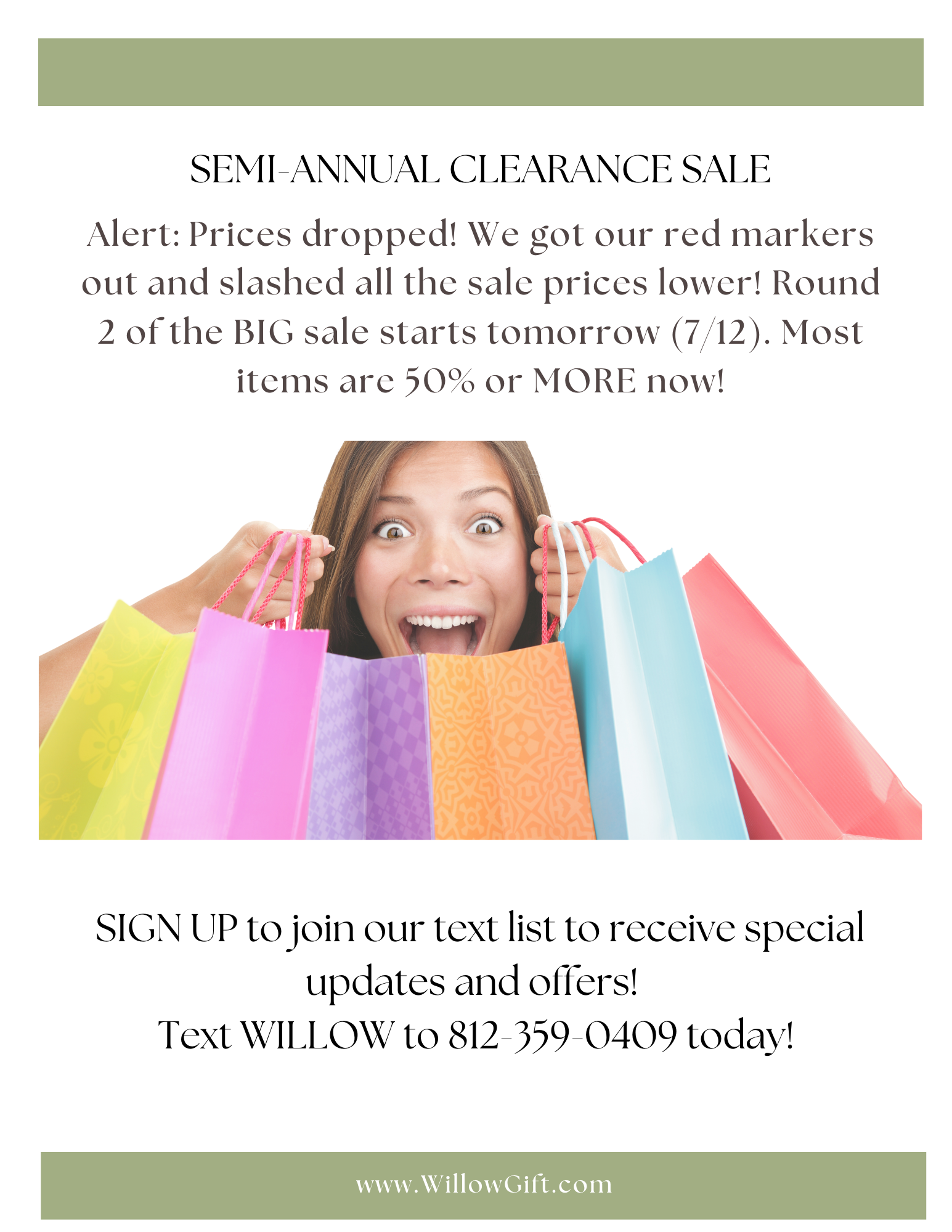 Semi Annual Clearance Sale