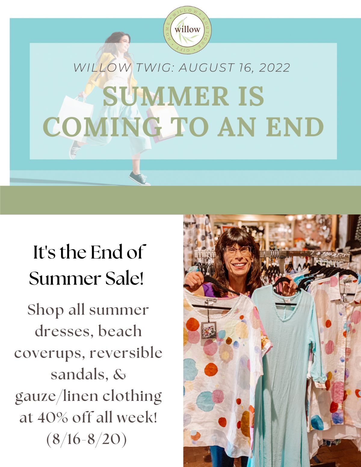 End of Summer Sale - 40% Off Select Styles – Willow Gift & Home