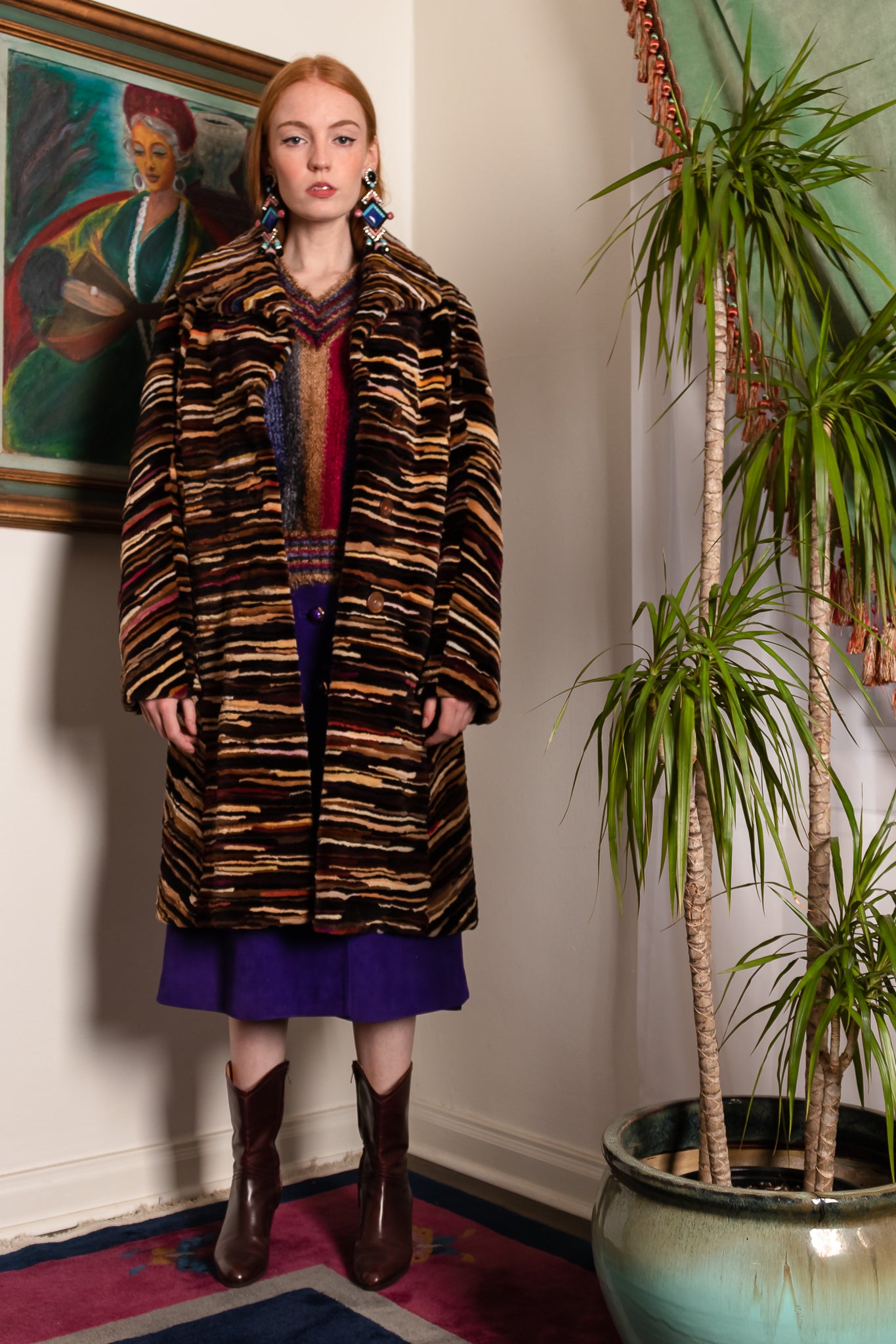 Recess Los Angeles Vintage Designer Consignment Current Affair Holiday Preview Feraud Fur Coat Emily