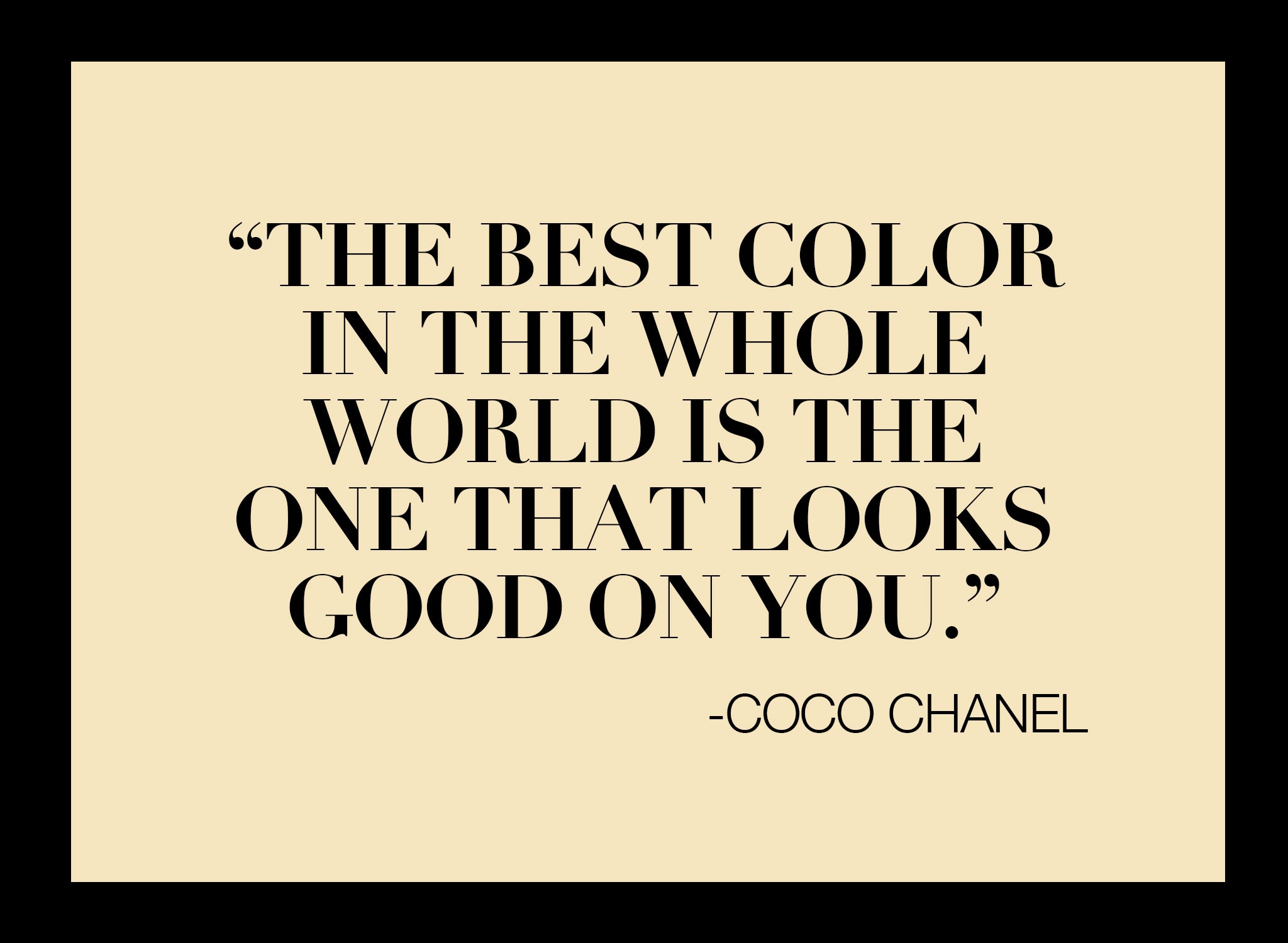 RECESS Los Angeles Vintage Dress Code Coco Chanel Wardrobe Timeless Fashion Quotes