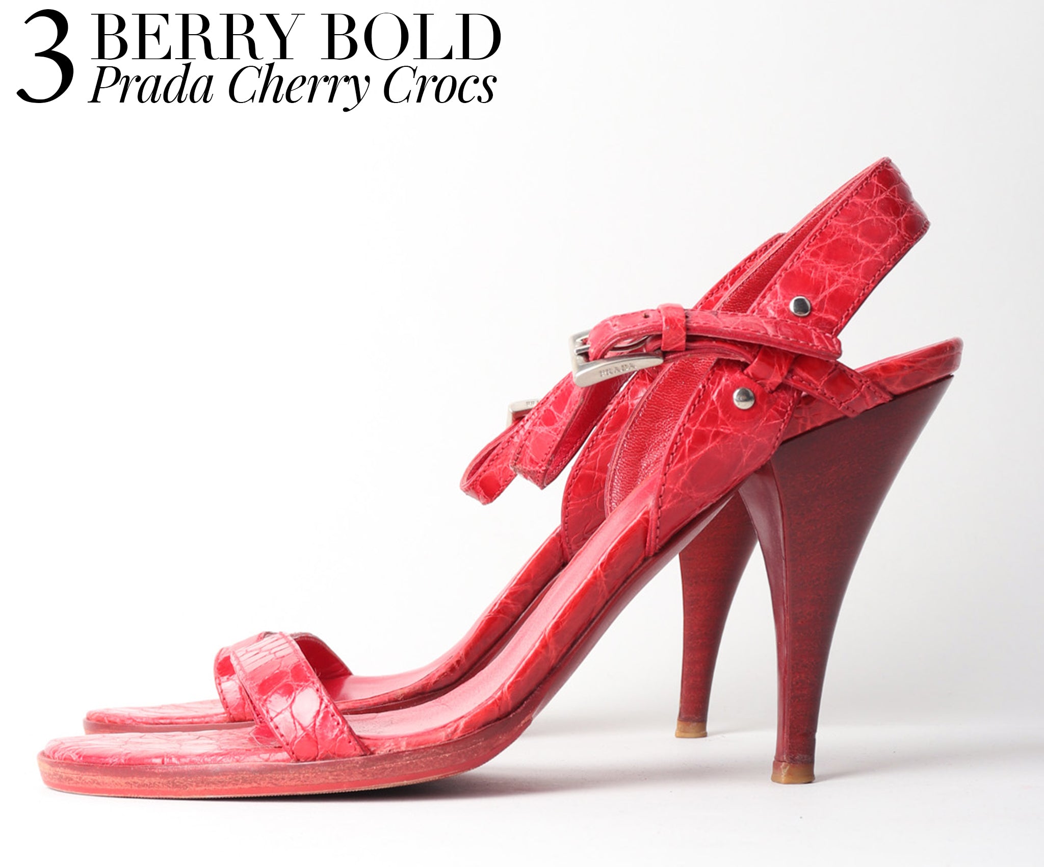 Recess Dress Code Strawberry Fields Forever Prada Berry Bold Cherry Croc Sandals