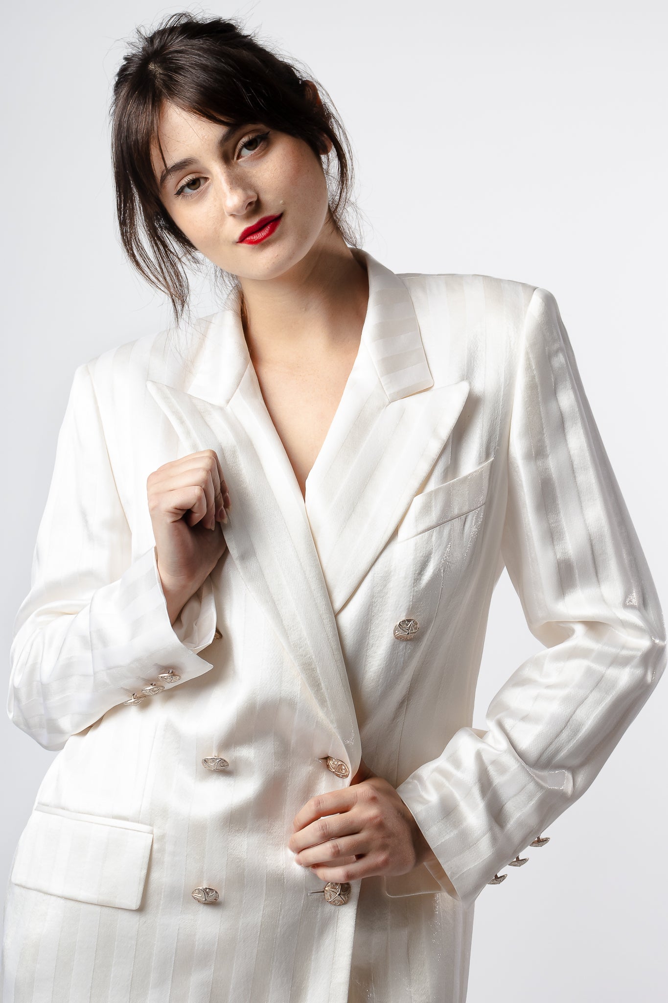 Recess Los Angeles Vintage Consignment Meet Romy Reiner Escada Wedding Blazer Spotlight