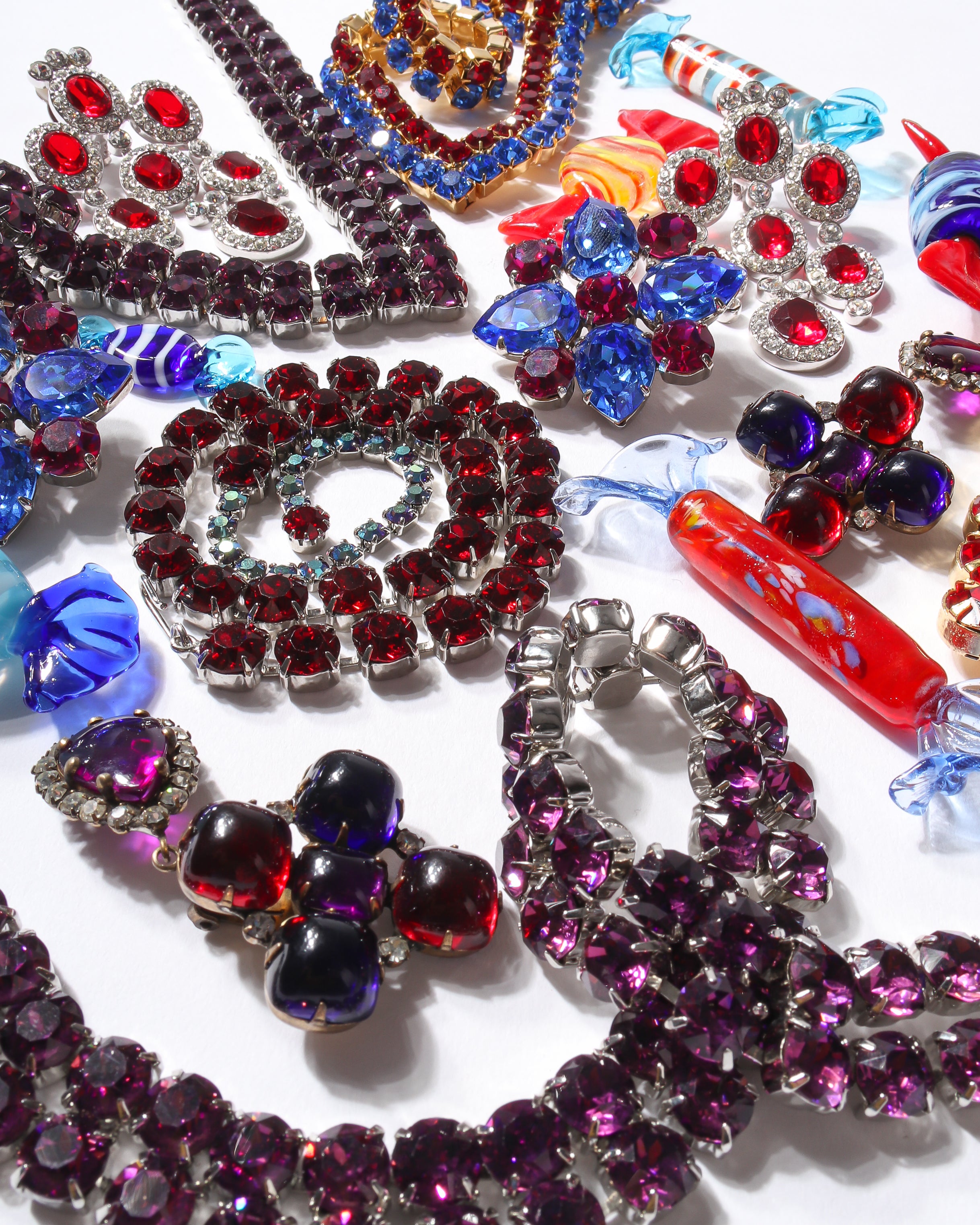 Recess Dresscode Los Angeles Vintage Hard Candy Dish Jewelry Rhinestones Crystal Berry Bonbon