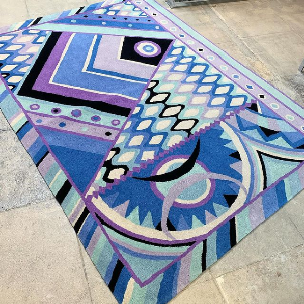 Recess Los Angeles Designer Vintage Consignment Home Expansion Launch Pucci Rug