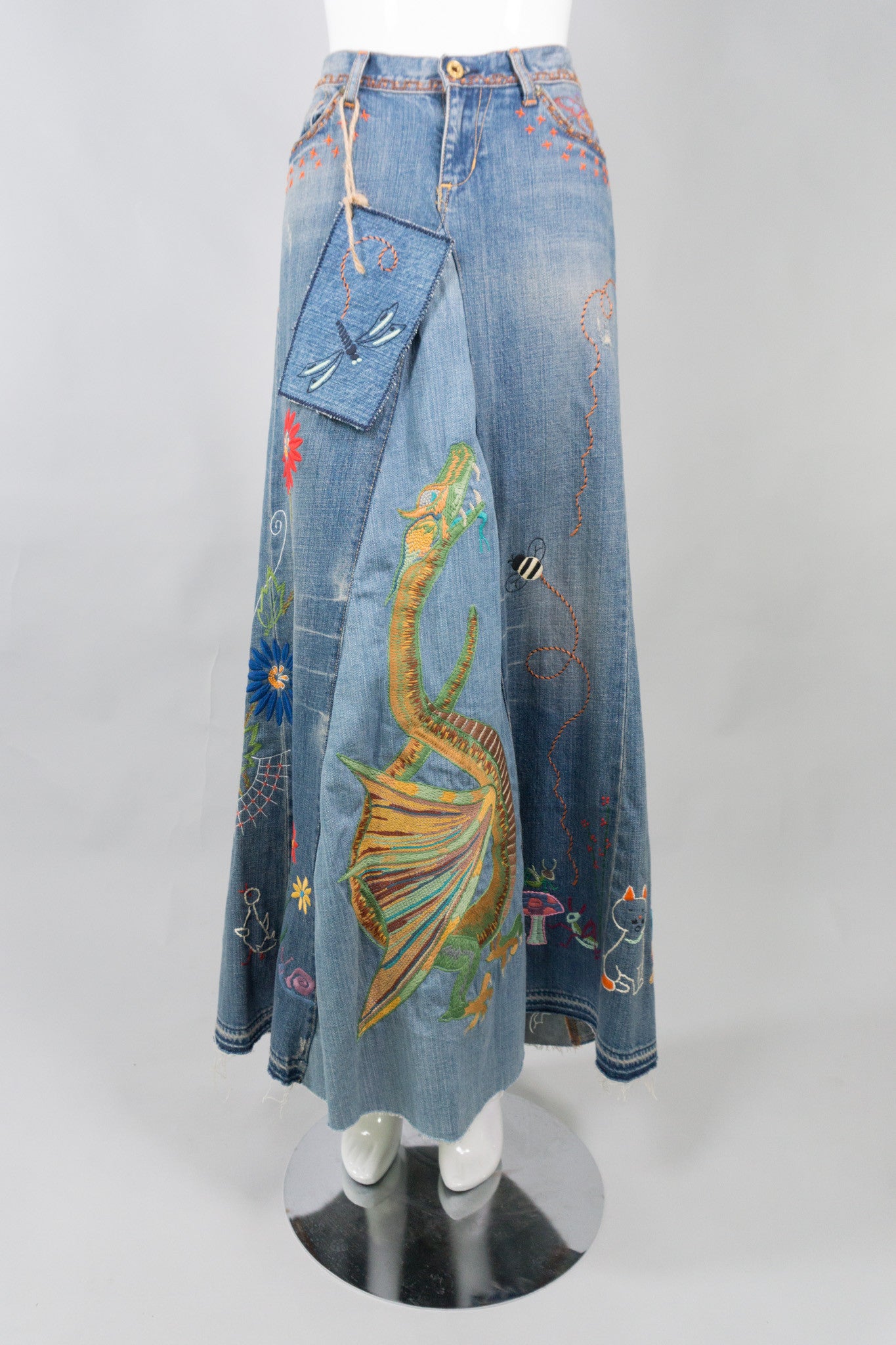 Polo Ralph Lauren Storybook Embroidered Denim Skirt – Recess